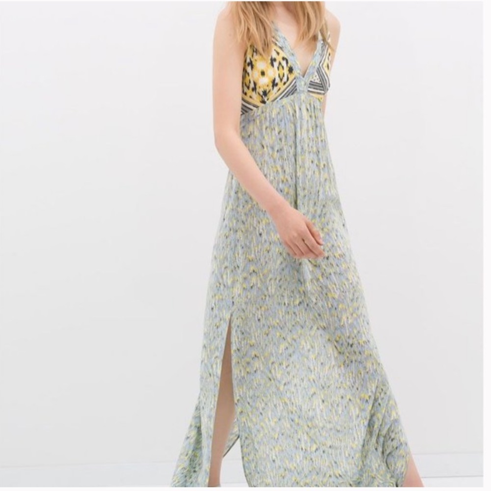 Zara Patterned Maxi Dress